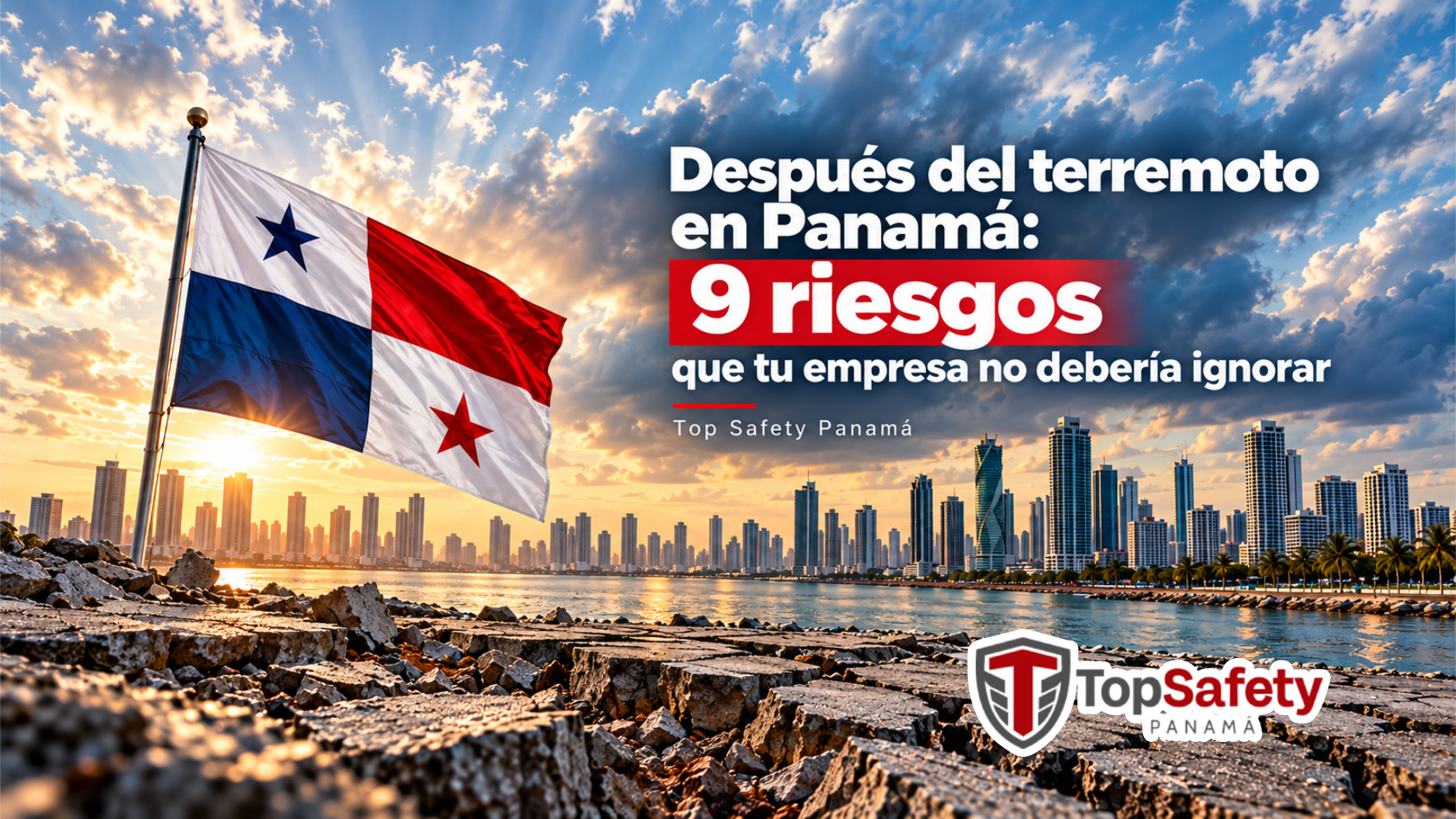 Inspección de riesgos de seguridad en instalaciones empresariales después de un terremoto en Panamá